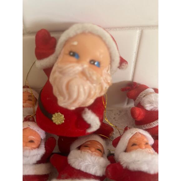 Antique vintage Felt Made in Japan Dancing Santa One Leg Shorter Santa 6 - Picture 3 of 4